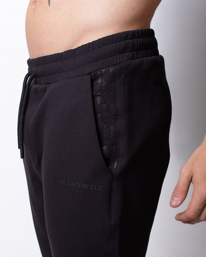 Pantalone Karl Lagerfeld in felpa con tasche jacquard uomo
