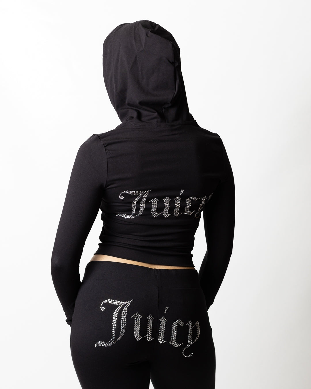 Felpa Juicy Couture fullzip con cappuccio "Oola Diamante" donna
