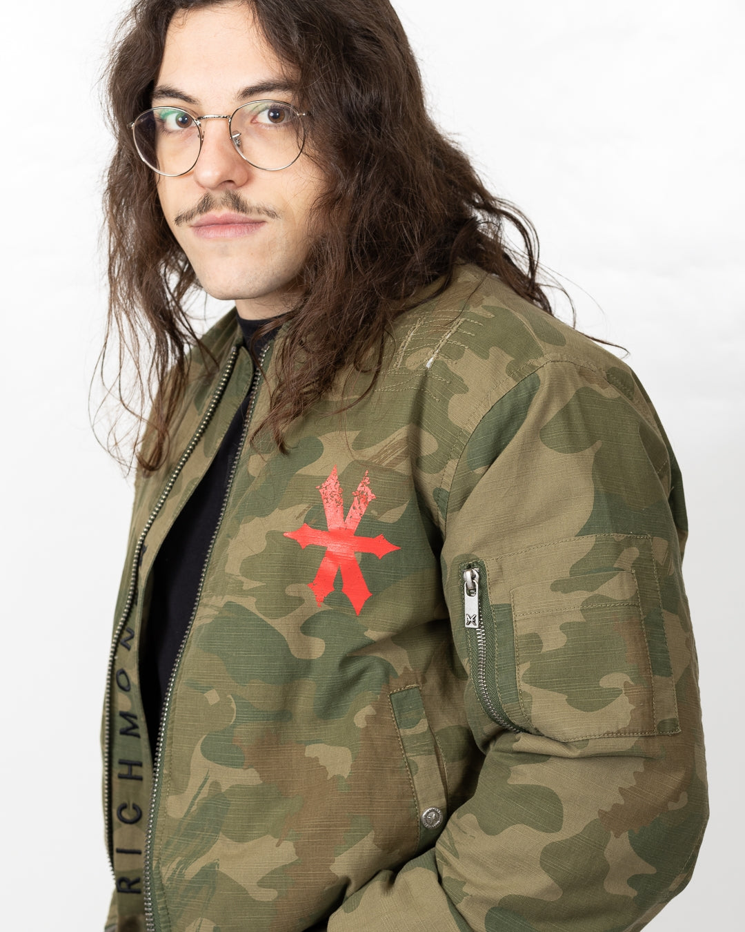 Giubbotto Richmond X bomber "Camo Logo" uomo