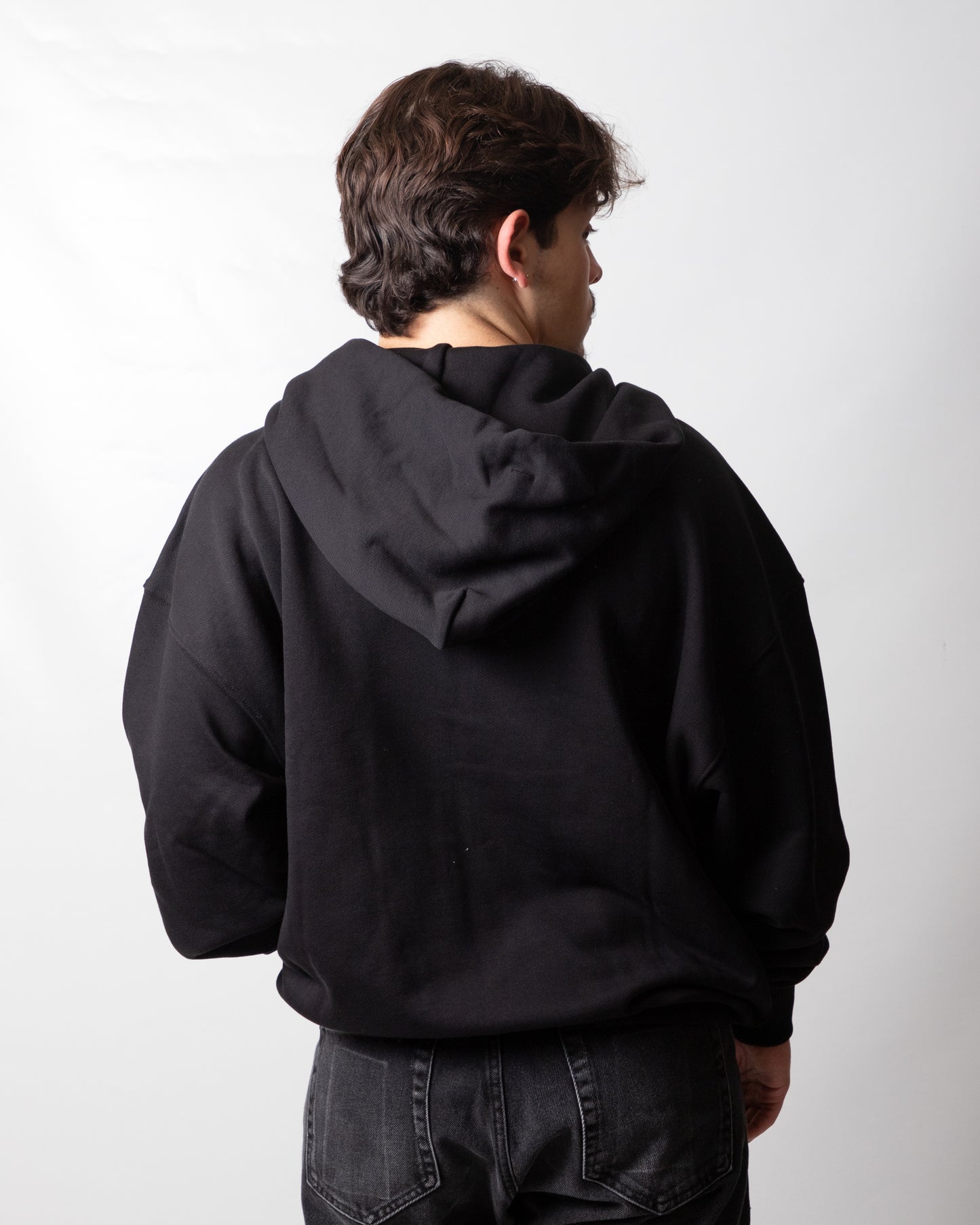 Felpa John Richmond fullzip con cappuccio "Piercing" uomo