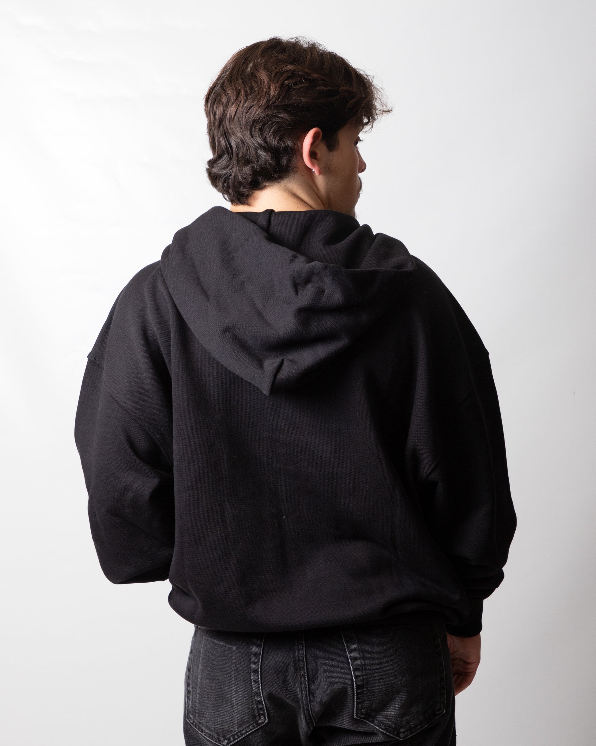 Felpa John Richmond fullzip con cappuccio "Piercing" uomo
