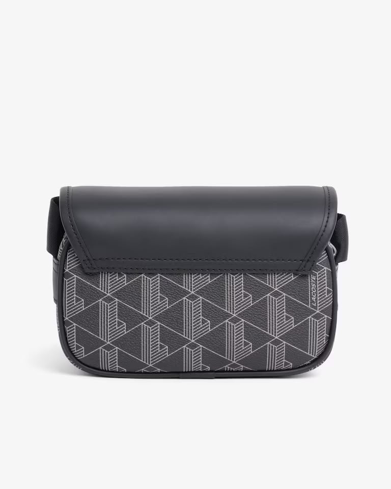 Tracolla Lacoste in simil pelle con stampa logo monogram