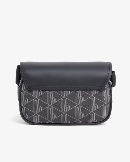 Tracolla Lacoste in simil pelle con stampa logo monogram