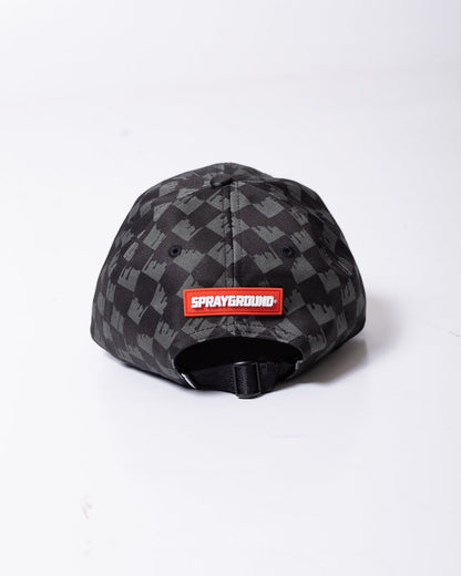 Cappello Sprayground con visiera e logo in pelle ricamato