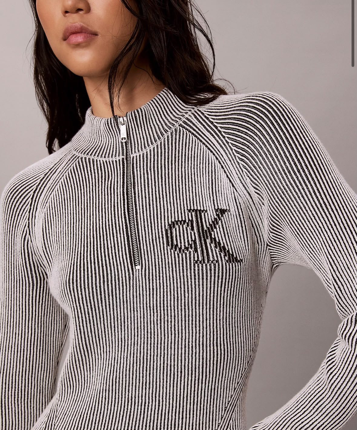 Abito Calvin Klein Jeans con logo e costine a contrasto