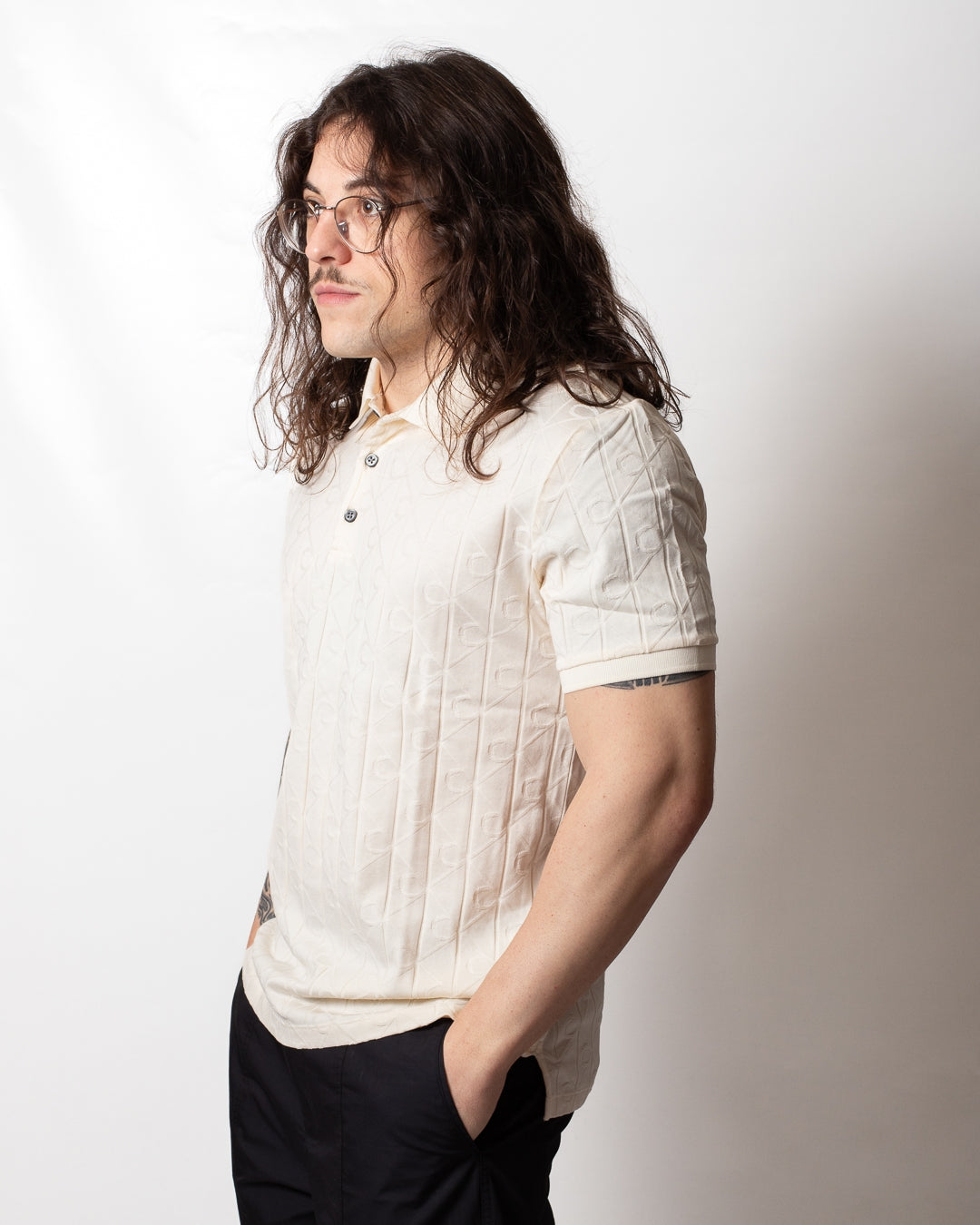 Polo Calvin Klein "Emblem Jacquard" uomo