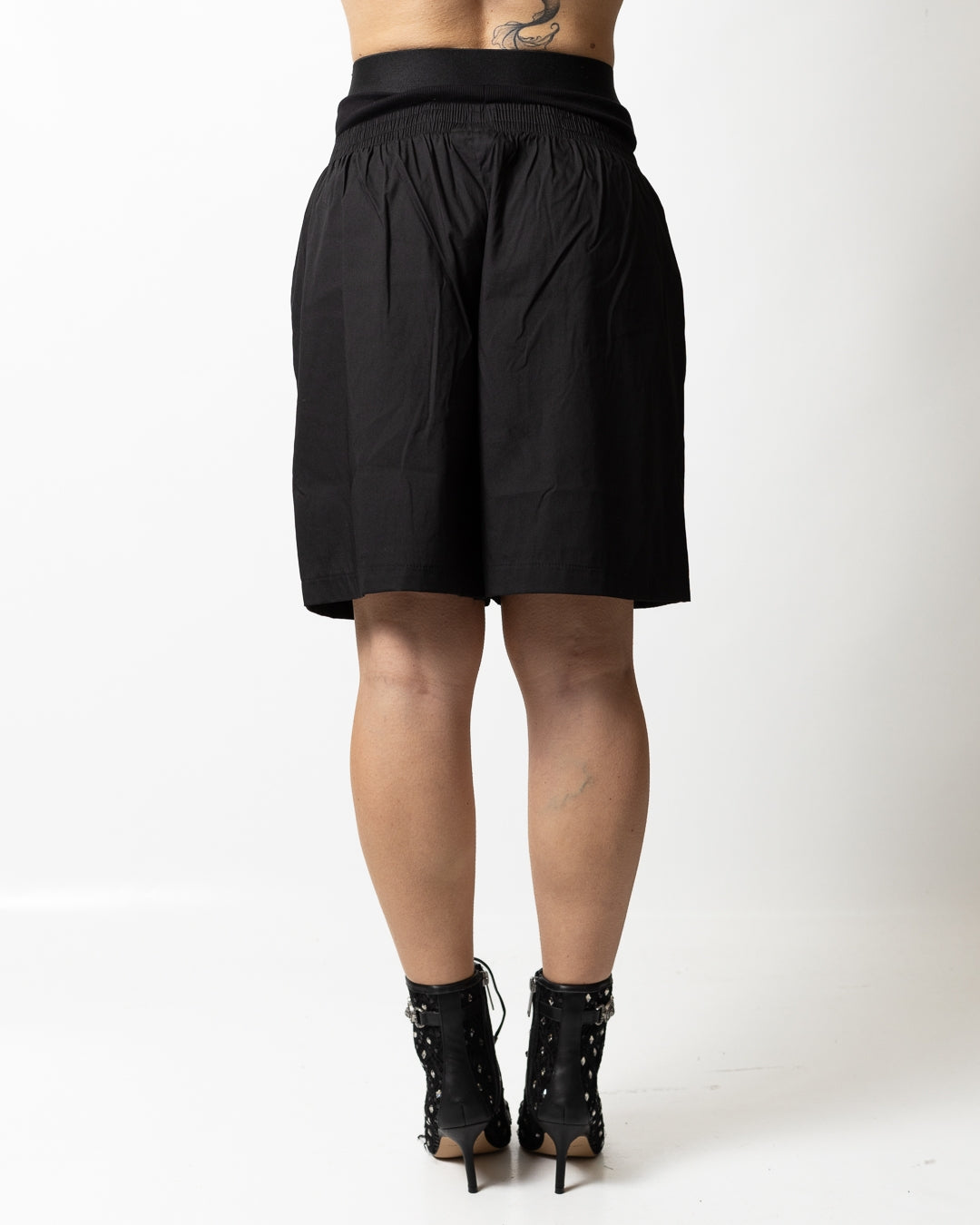Bermuda Marcelo Burlon in popeline con fascia logata donna