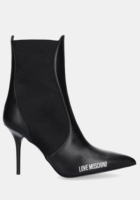 Stivali Love Moschino in pelle con tacchi donna