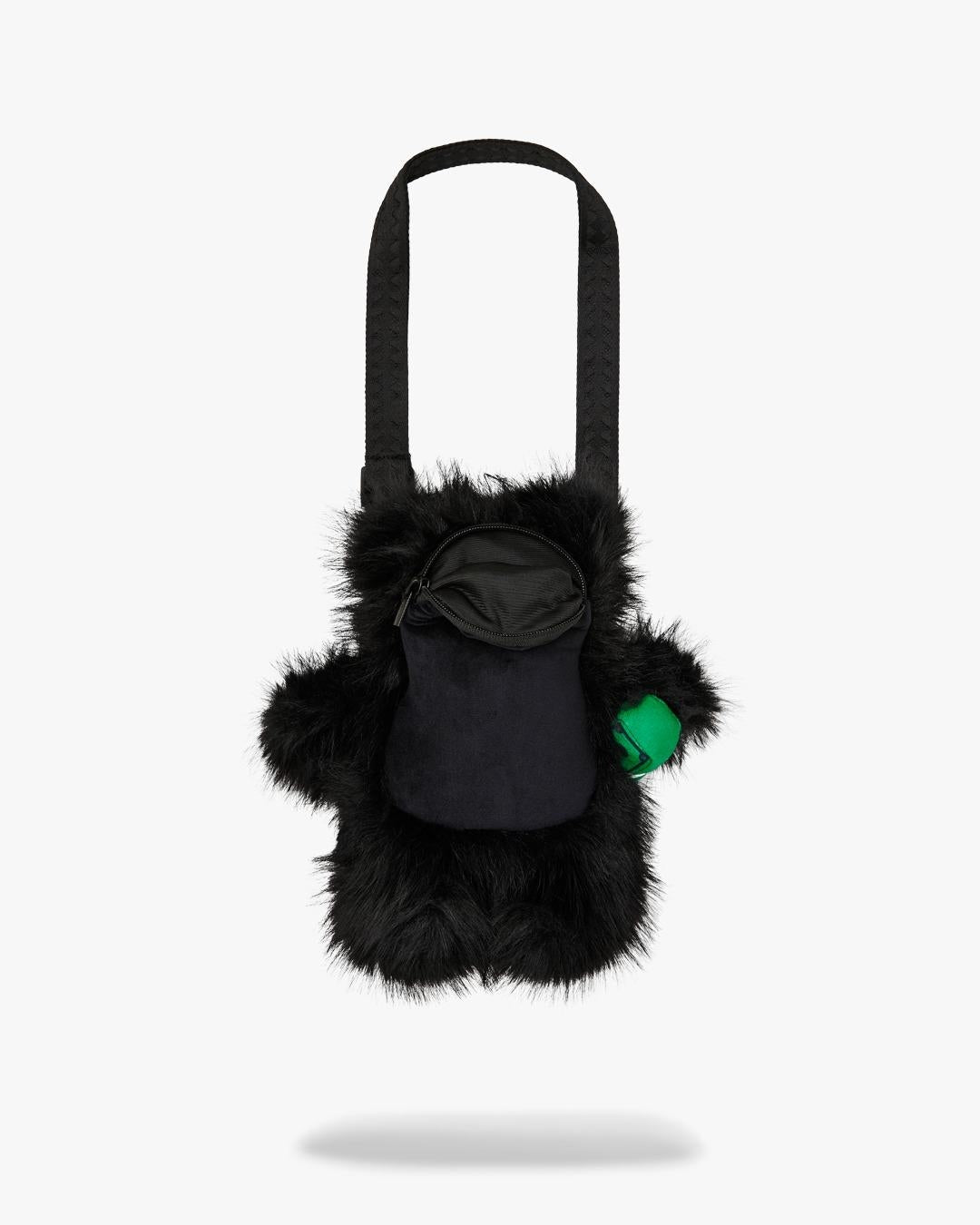 Zaino Sprayground orsetto nero "FUR CRAY BLACK BEAR CUB BACKPACK"
