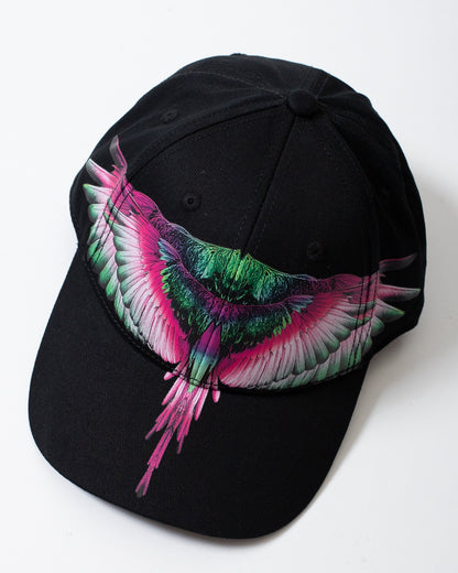 Cappello Marcelo Burlon con visiera "Wings Colorfull Pink"