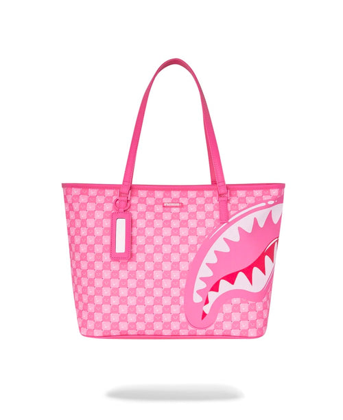 Borsa Sprayground fucsia PINK NEW CHECK FACES TOTE