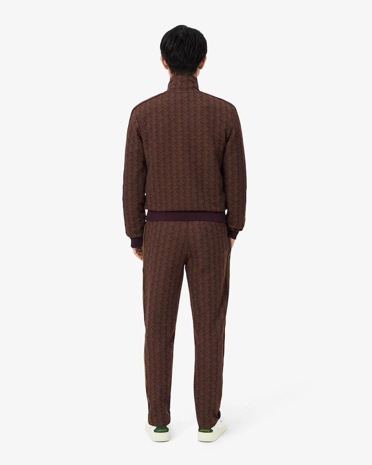 Pantalone Lacoste logato allover uomo