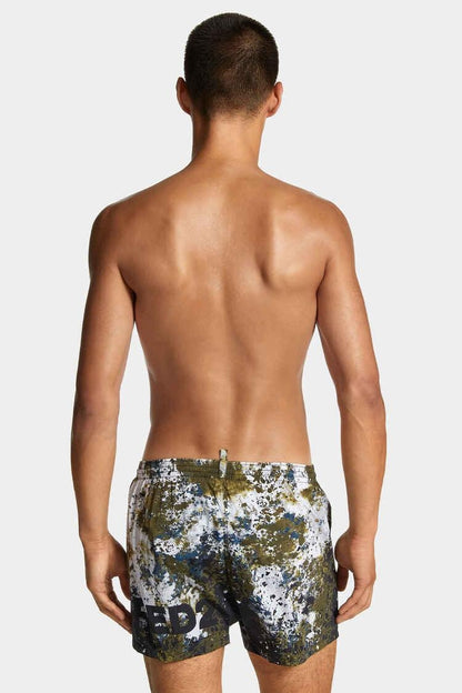 Boxer mare Dsquared2 con stampa all-over uomo