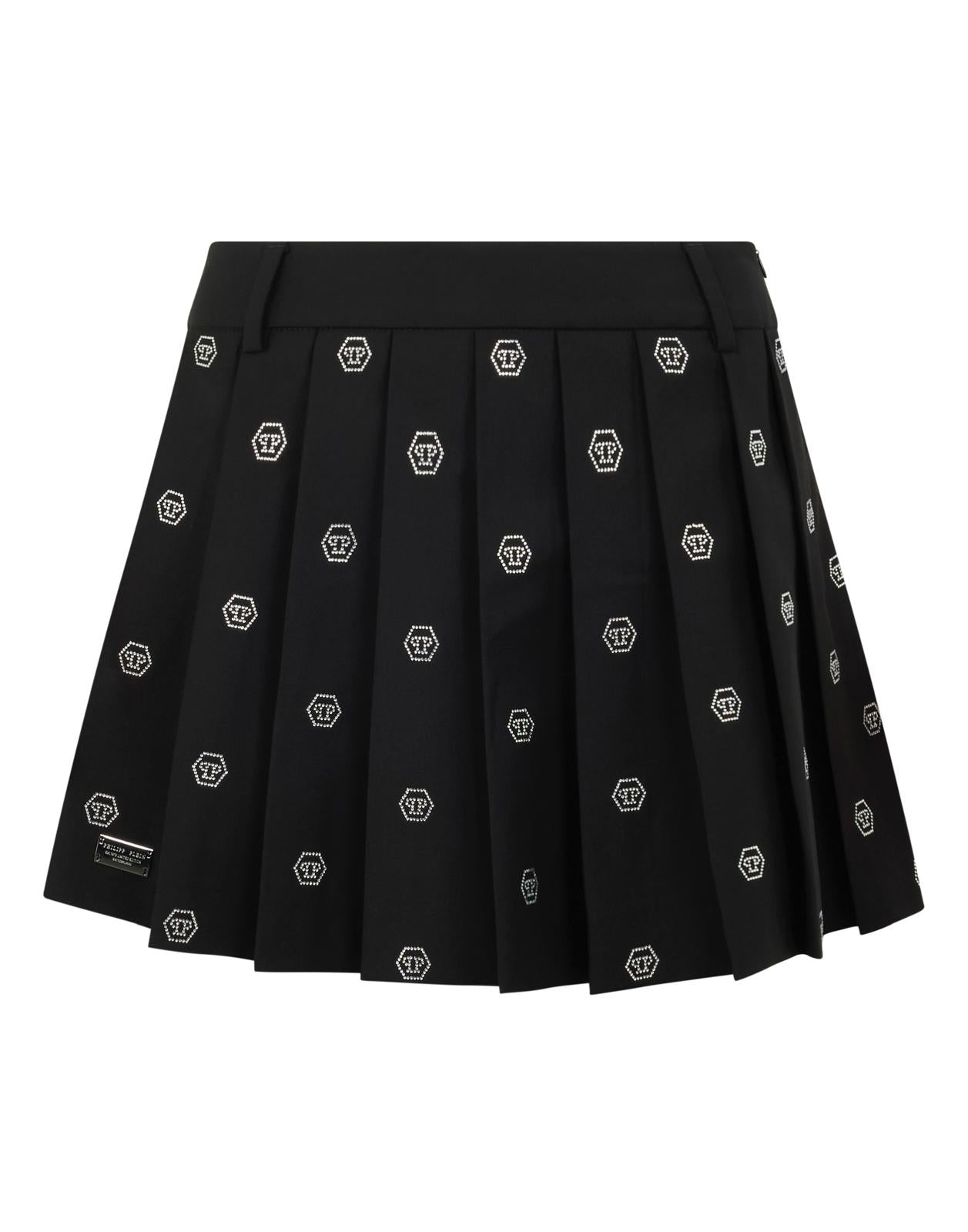 Gonna Philipp Plein "Monogram strass" donna