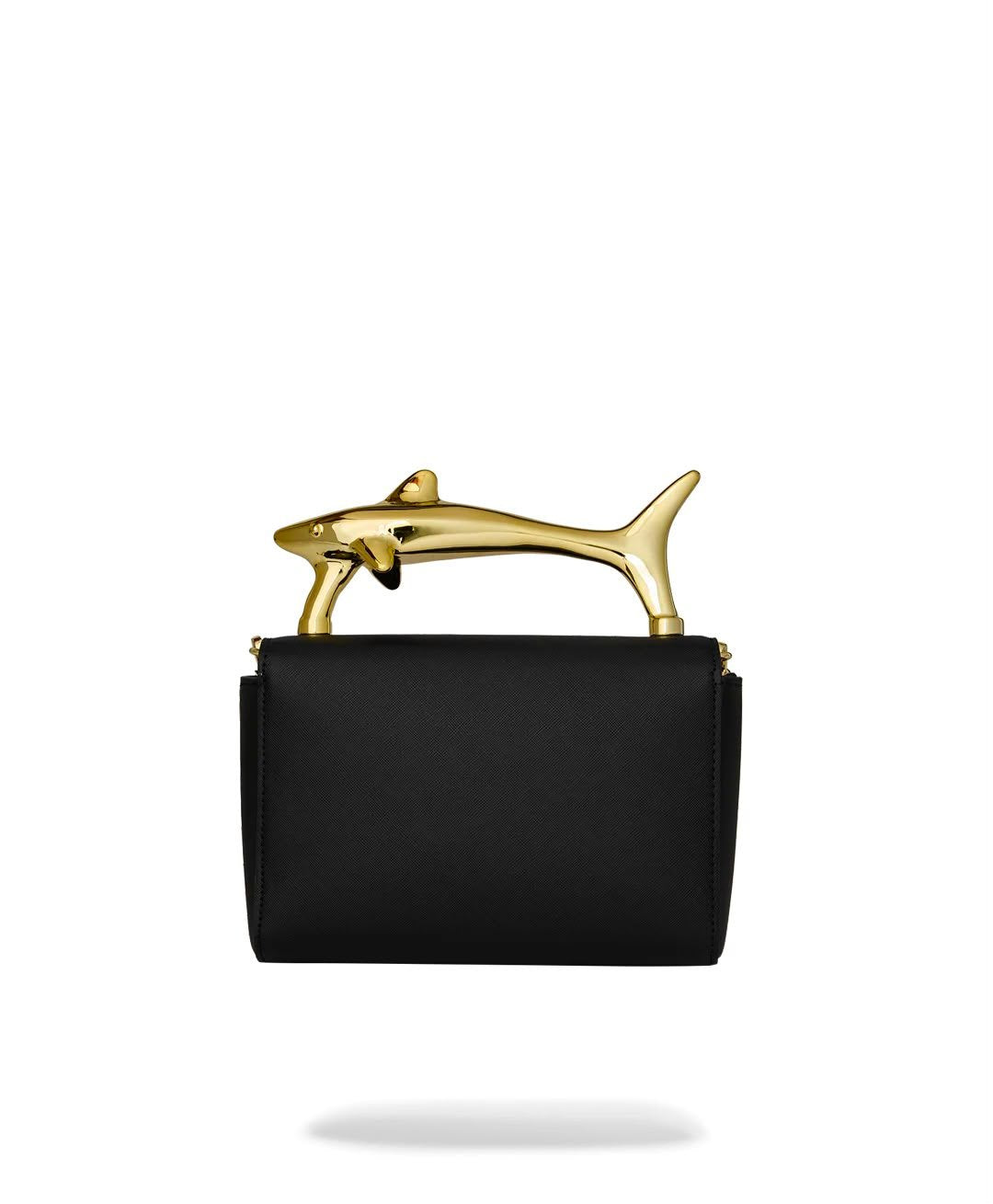 Borsa a spalla Sprayground "BLACKED OUT EMBOSSED GOLD SHARK HANDBAG"