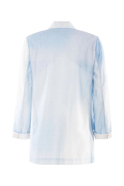 Giacca blazer Nenette monopetto effetto denim donna