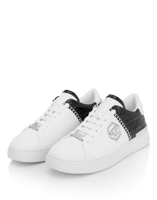 Sneakers Philipp Plein Low-Top Icon Cocco Mix uomo