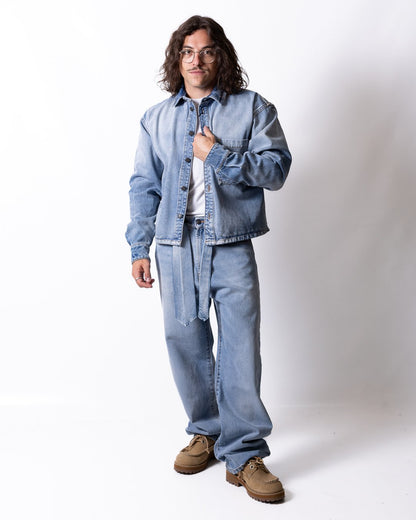 Jeans MSGM straight con cravatta