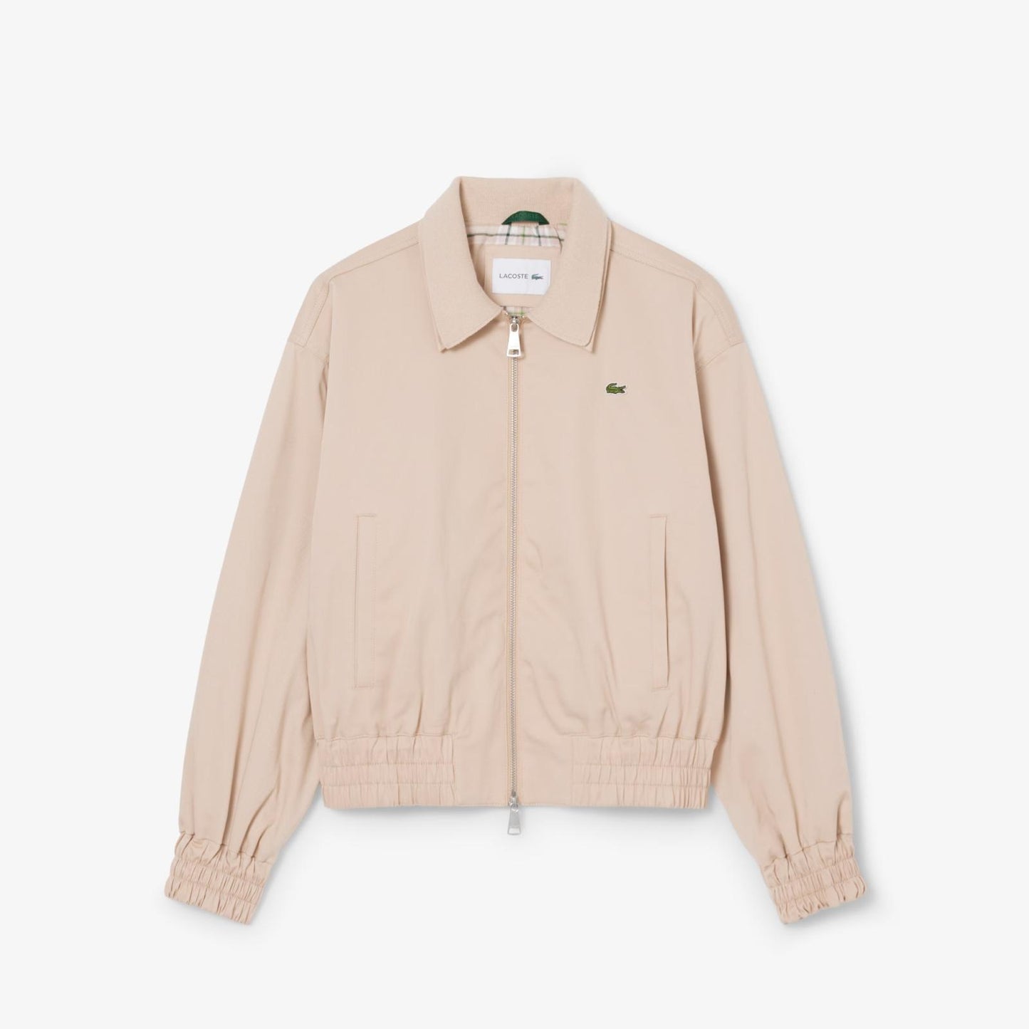 Felpa Lacoste fullzip con colletto e logo classic donna