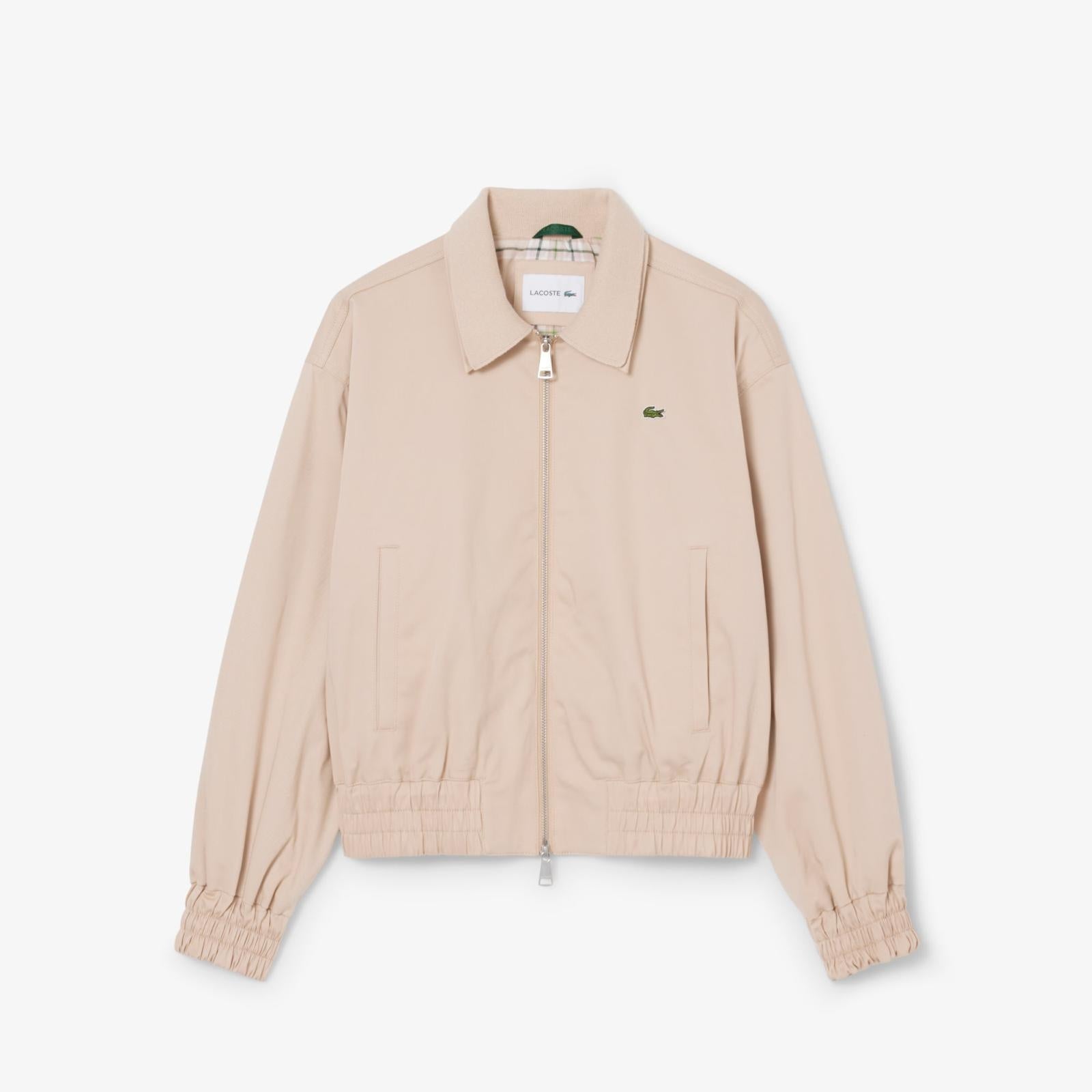 Felpa Lacoste fullzip con colletto e logo classic donna