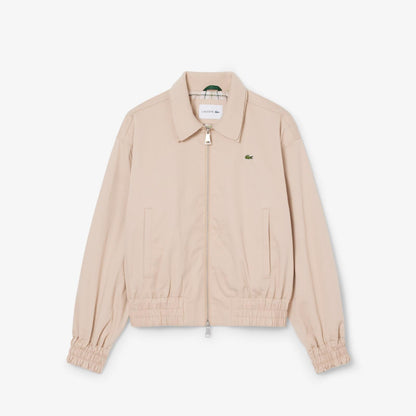 Felpa Lacoste fullzip con colletto e logo classic donna