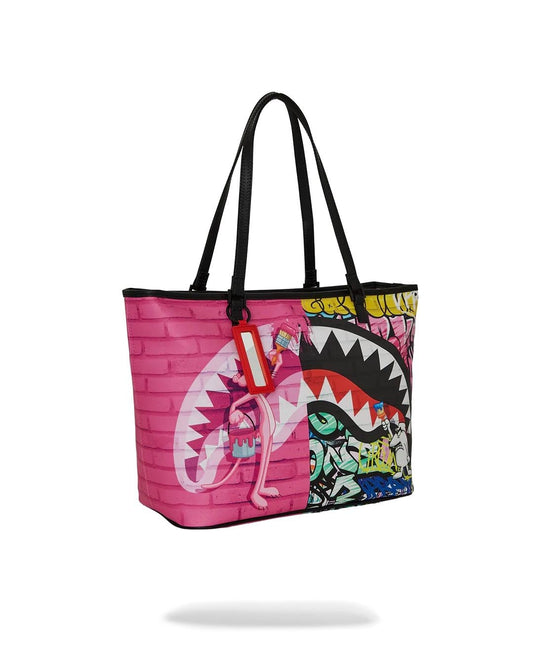 Borsa Sprayground multicolor Pink panther painting tote
