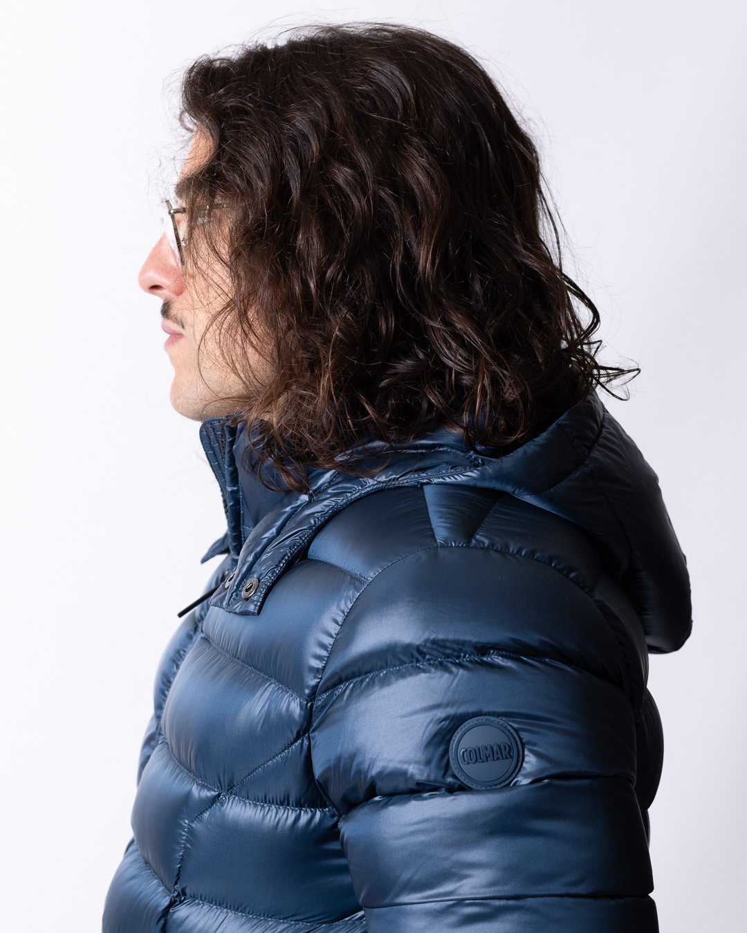 Piumino Colmar lucido con cappuccio staccabile uomo