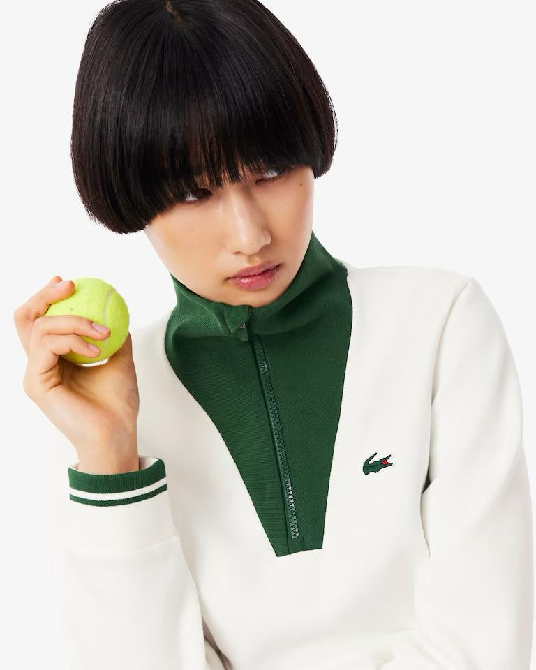 Felpa Lacoste mezza zip uomo