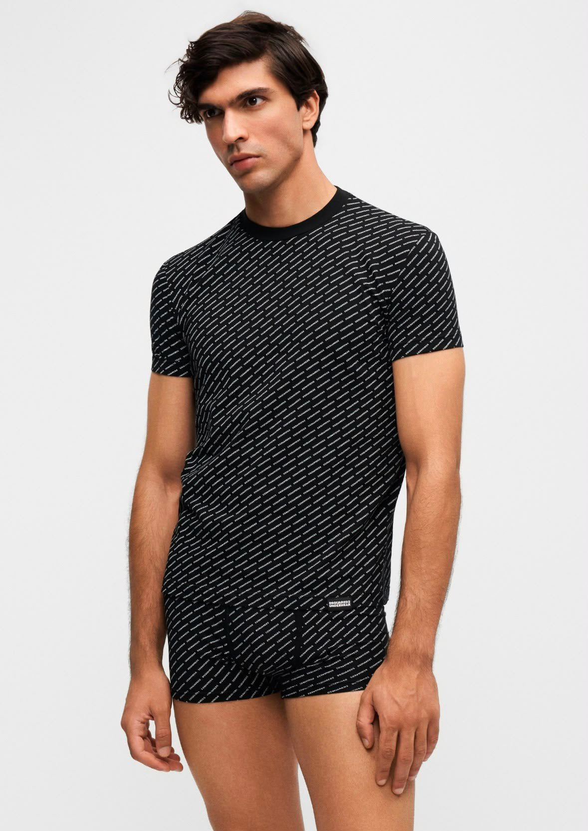 T-Shirt e Boxer Dsquared2 con logo all-over uomo
