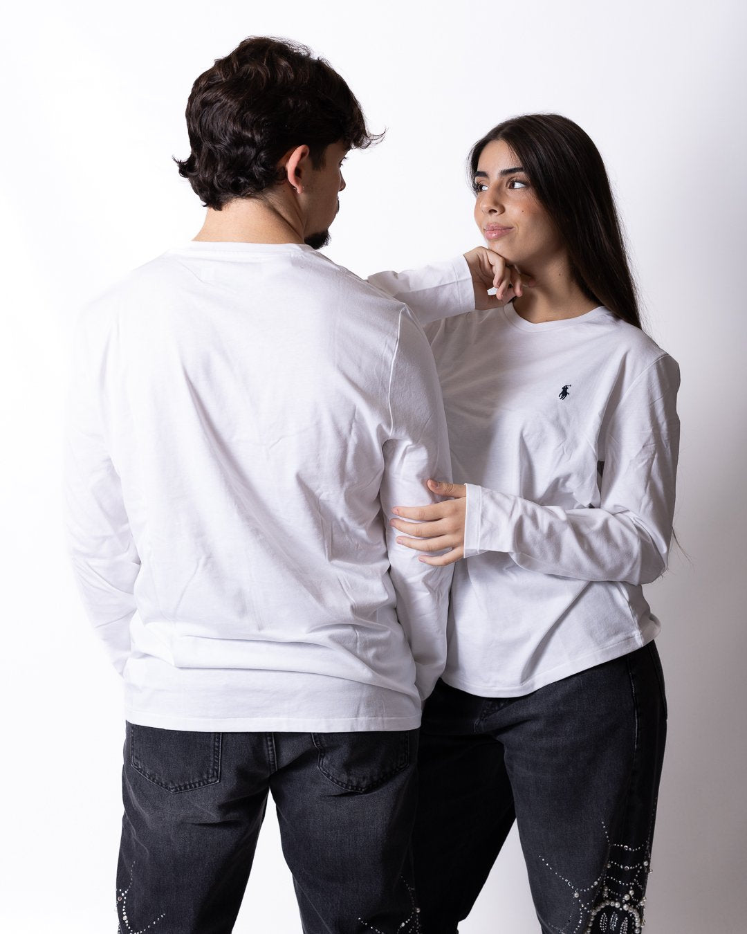 Long sleeve Polo Ralph Lauren con iconico cavallino ricamato