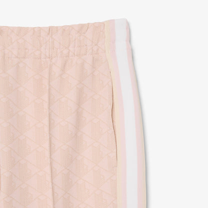 Pantalone Lacoste logato allover donna