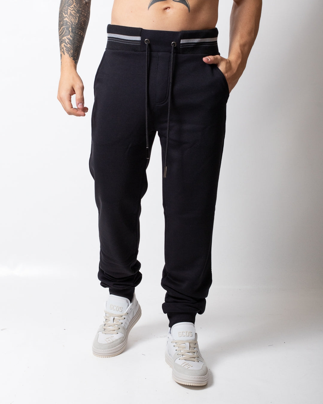 Pantalone Iceberg in felpa con logo stampato uomo