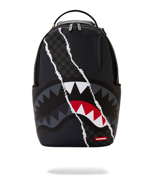 Zaino Sprayground nero CENTER RIP REVEALING GRAY CHECK BACKPACK