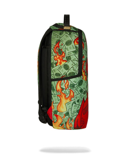 Zaino Sprayground verde DIABLO BEAR IN BUSHES DLXSR BACKPACK A.I. 
