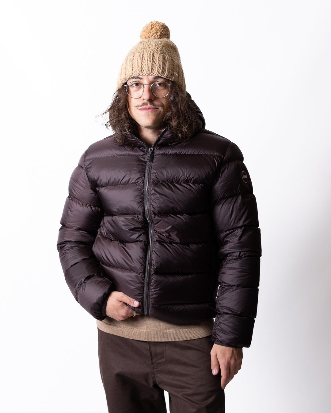 Piumino Colmar a contrasto con cappuccio uomo