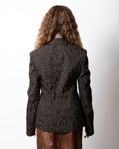 Giacca blazer Just Cavalli "Jacquard Leopard" donna