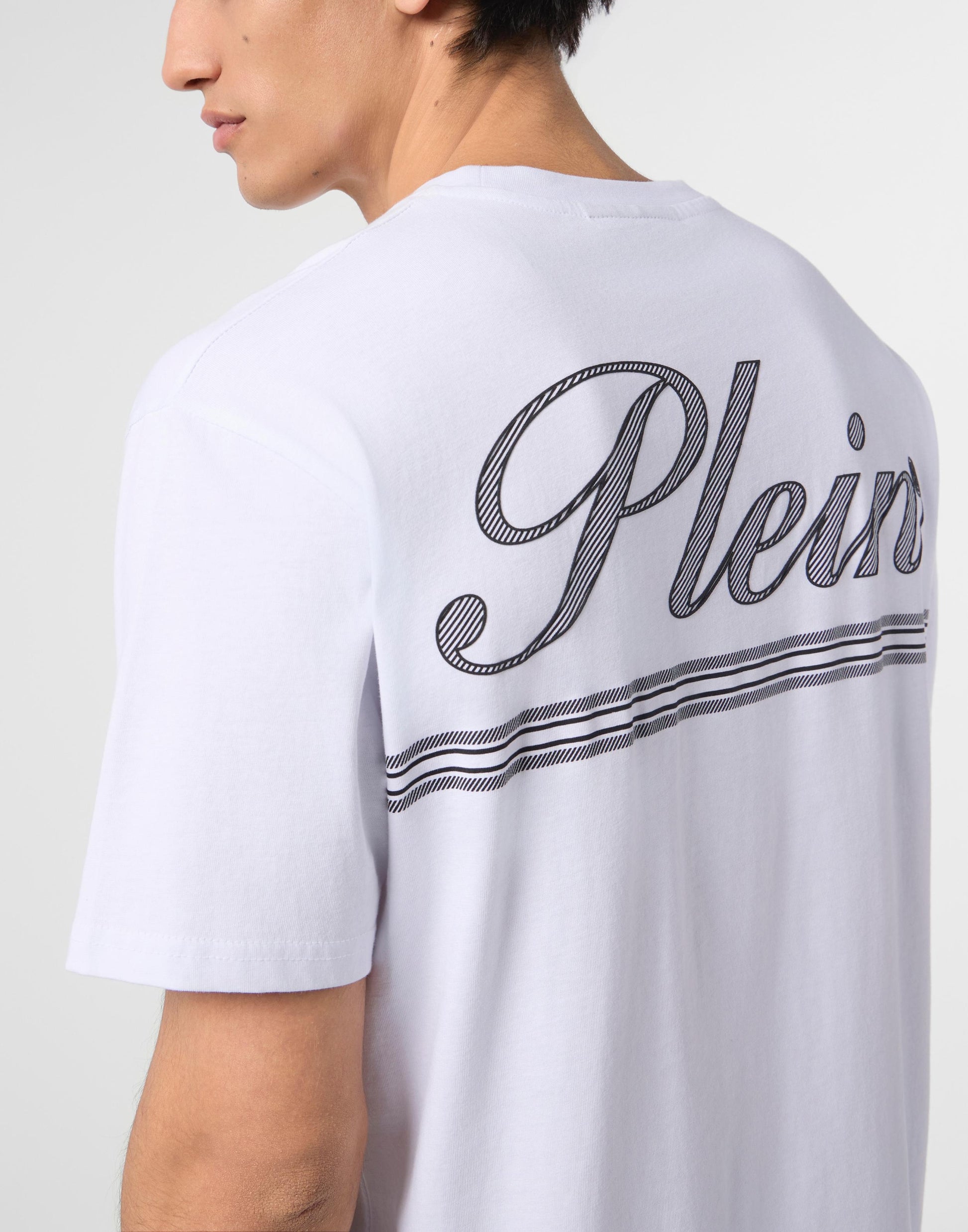 T-Shirt Philipp Plein con logo signature e applicazione