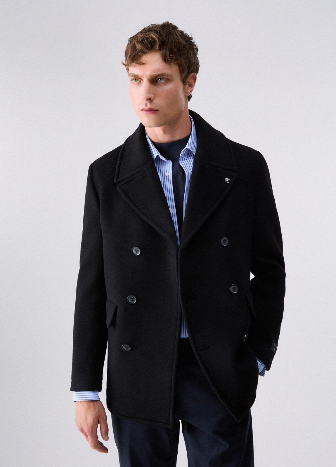 Cappotto Liu Jo doppiopetto in lana e cashmere