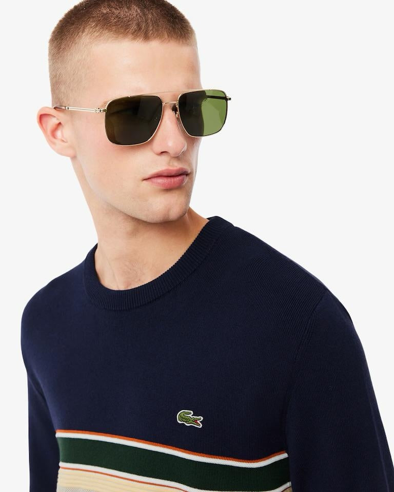 Maglia Lacoste girocollo in misto lana uomo