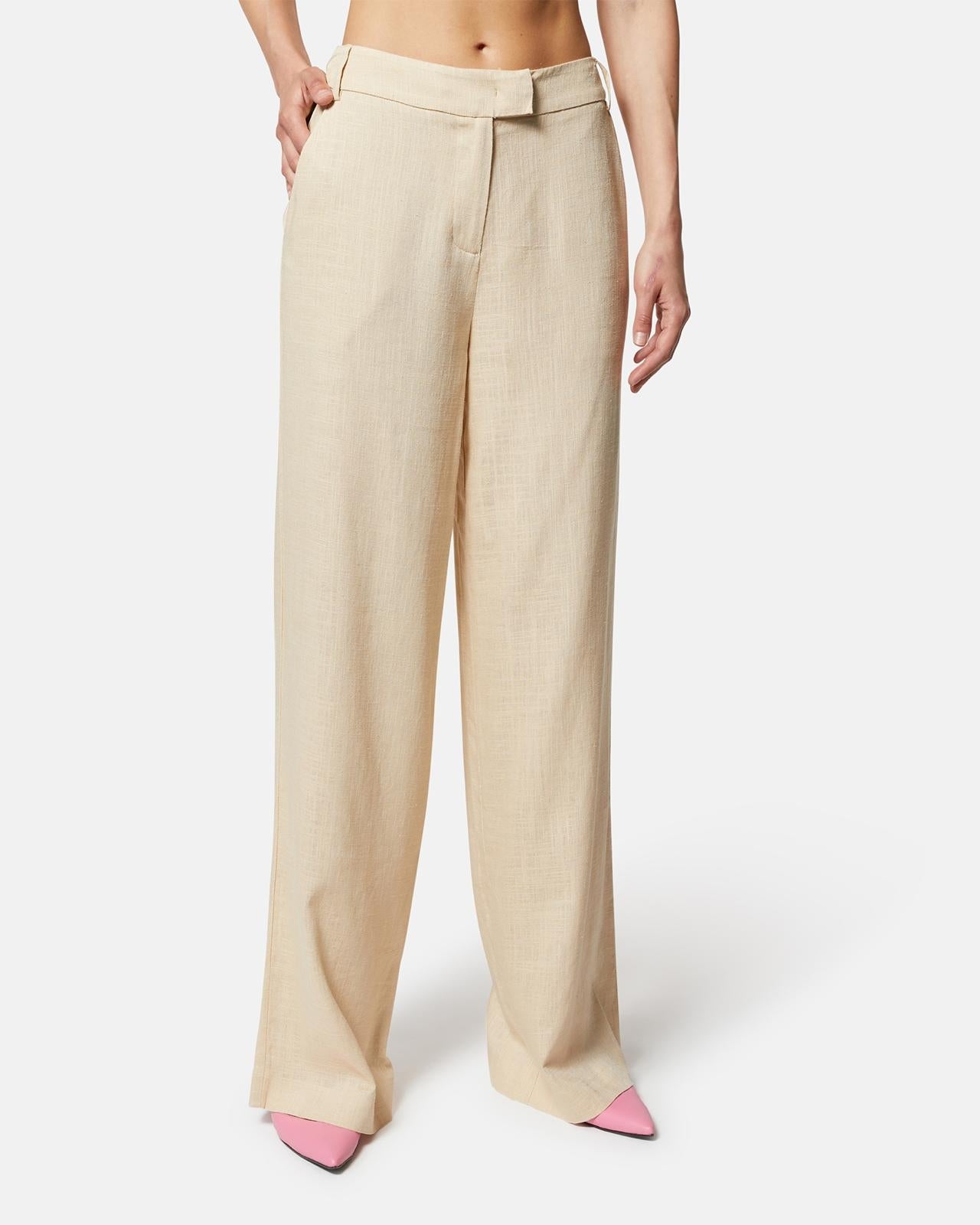 Pantalone Silvian Heach cady in misto lino donna