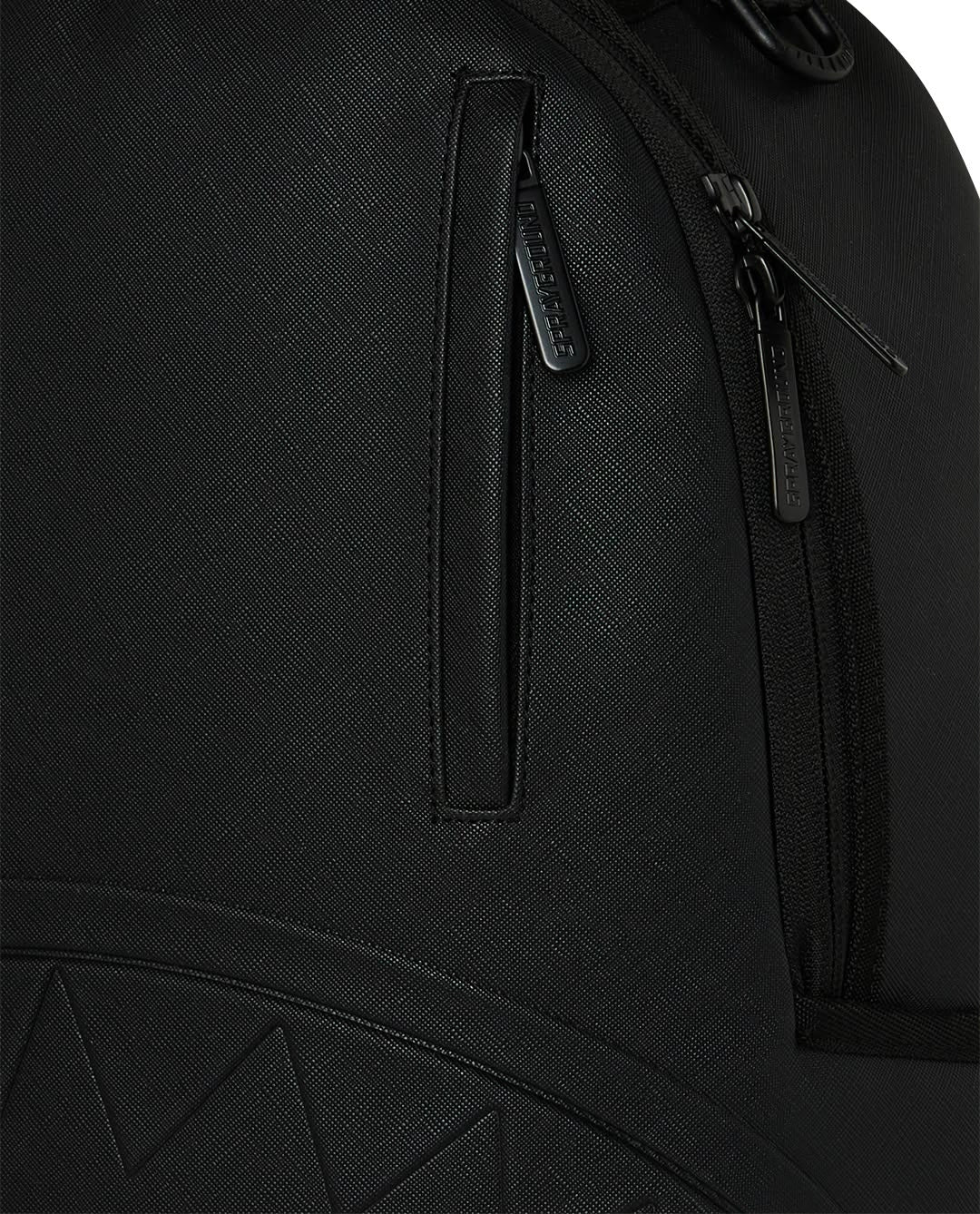 Zaino Sprayground nero BLACKED OUT EMBOSSED GOLD TOOTH BACKPACK
