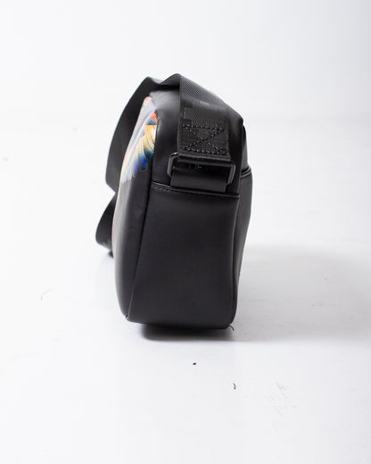 Borsa Marcelo Burlon in ecopelle con tracolla e logo wings colorfull