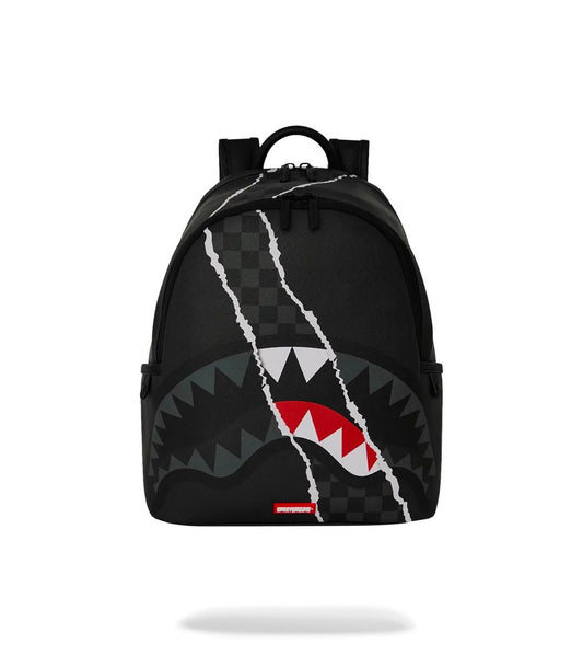 Zainetto Sprayground marrone CENTER RIP REVEALING GRAY CHECK SAVAGE BACKPACK 