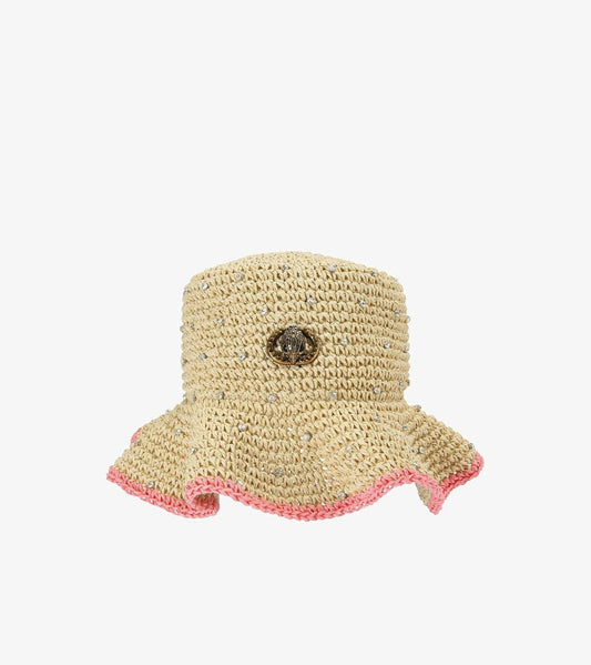 Cappello Kurt Geiger "Chelsea Raffia Bucket" donna