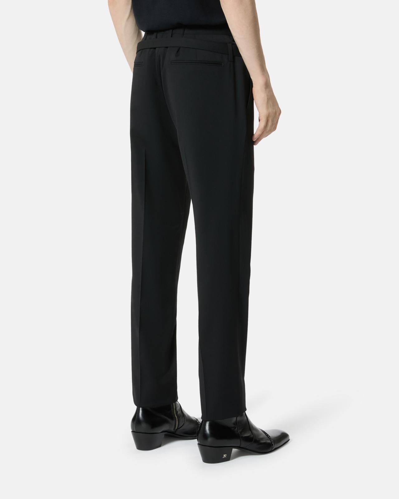 Pantalone John Richmond chino in lana con cinta uomo