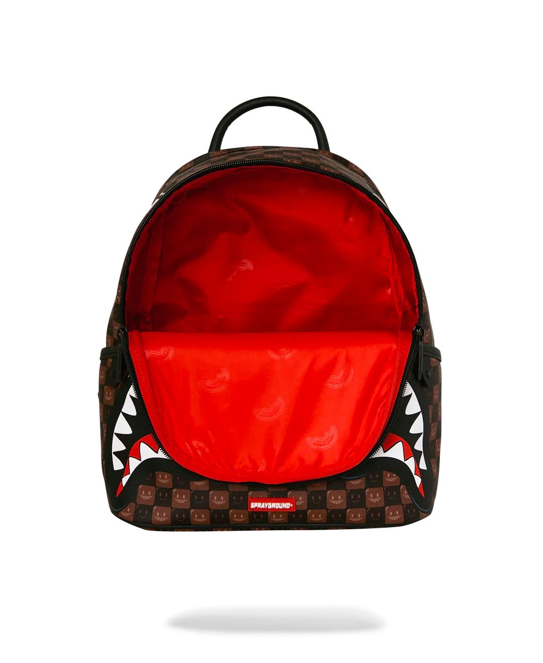 Zainetto Sprayground marrone SHARKS IN PARIS WTF BUBBLE BROWN CHECK SAVAGE BACKPACK