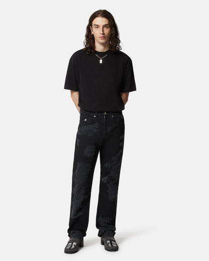 T-Shirt John Richmond con catena e lametta uomo