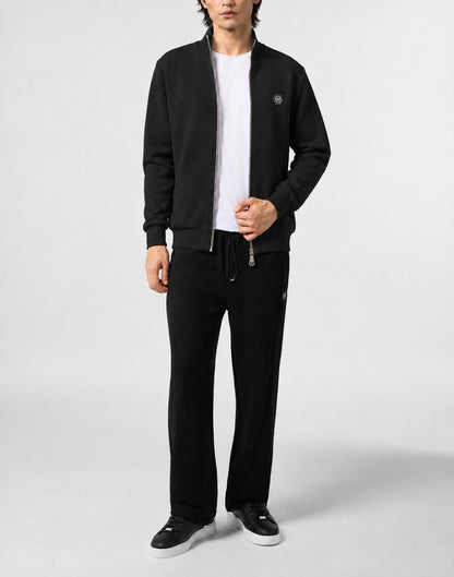 Felpa Philipp Plein Jacquard Monogram con patch logo