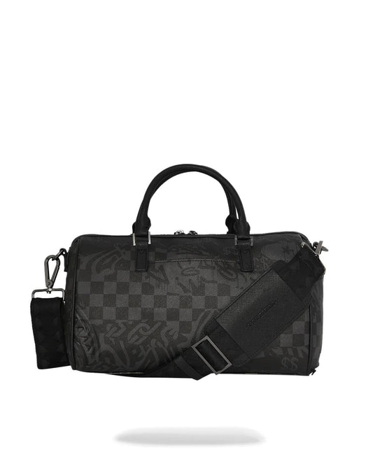 Borsa Sprayground nero 3AM check  mini duffle