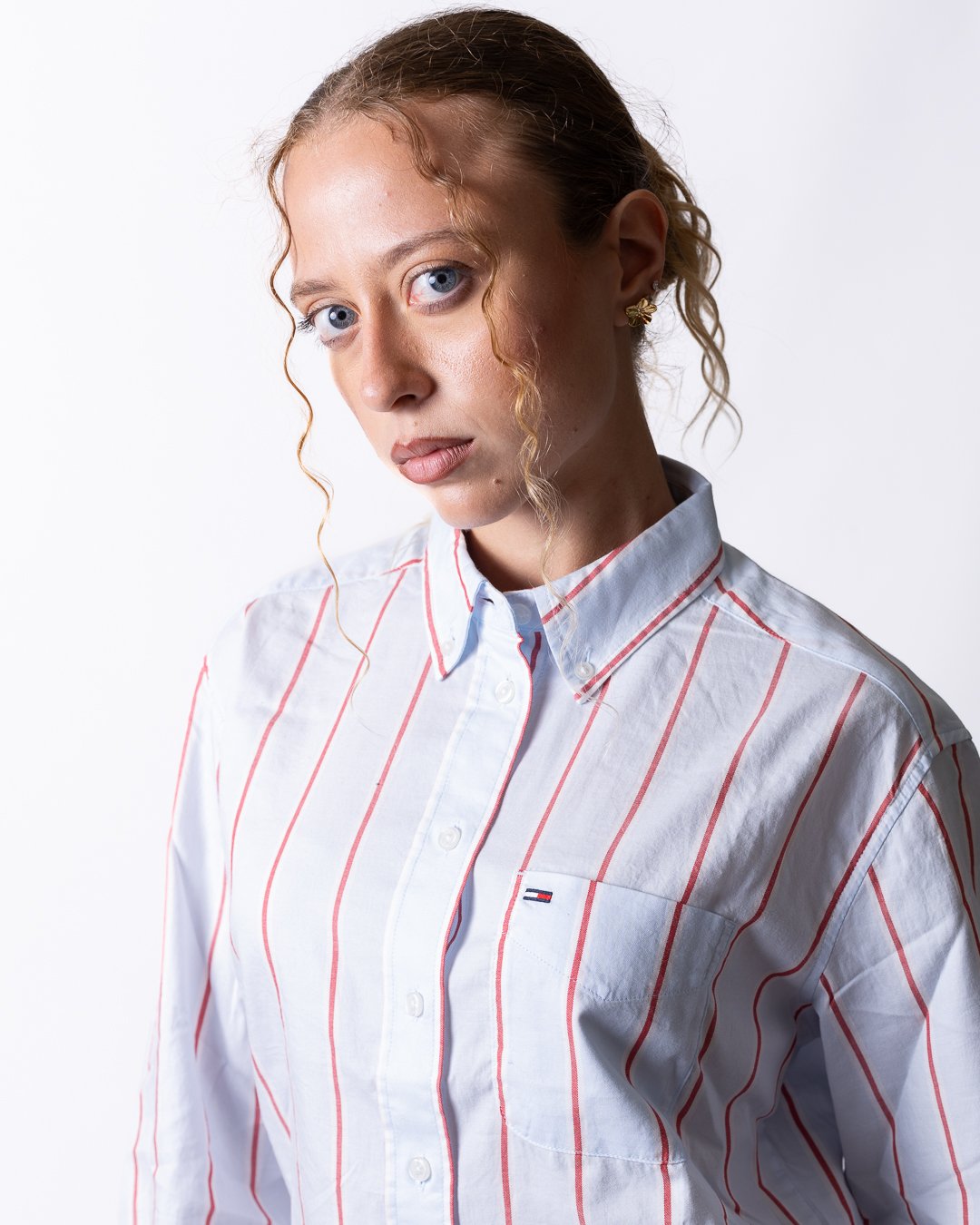 Camicia Tommy Jeans "Cropped Stripe" donna